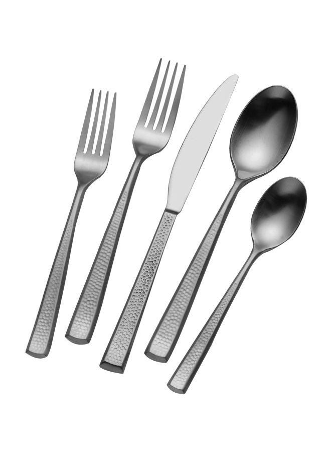 20-Piece Stainless Steel Flatware Set Silver