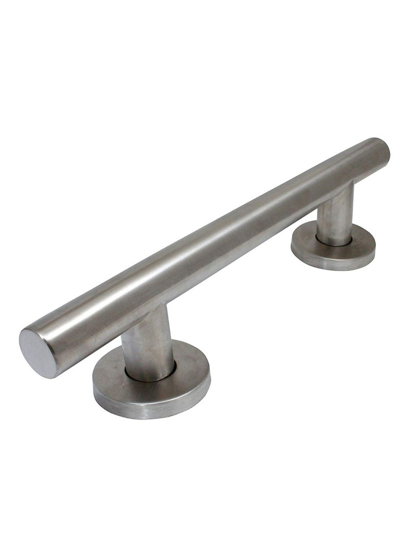 Keeney Recessed Flange Grab Bar Silver 16inch