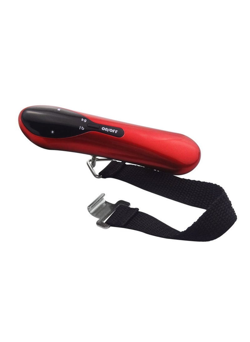 Red Ribbon Lcd Display Portable Pocket Digital Luggage Scale, Arc Handheld Weight Scale, Mini Electronic Scale