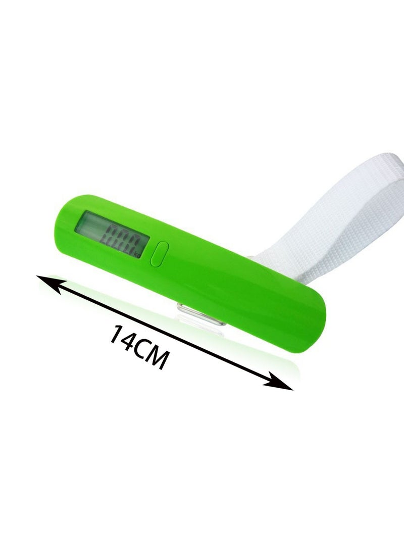 Green Ribbon Lcd Display Portable Digital Luggage Scale, Handheld Weight Scale, Mini Electronic Scale