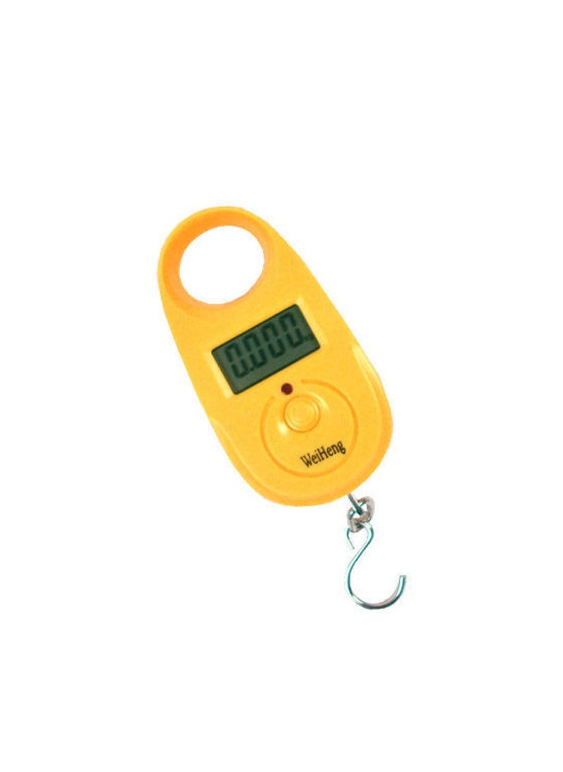 Yellow Hook Lcd Display Portable Pocket Digital Luggage Scale, Mini Electronic Scale 25kg