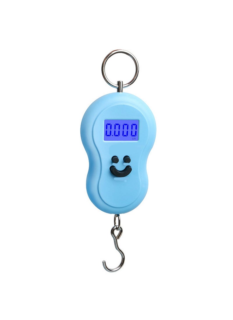 Blue Hook Lcd Display Portable Pocket Digital Luggage Scale, Mini Electronic Scale 50kg