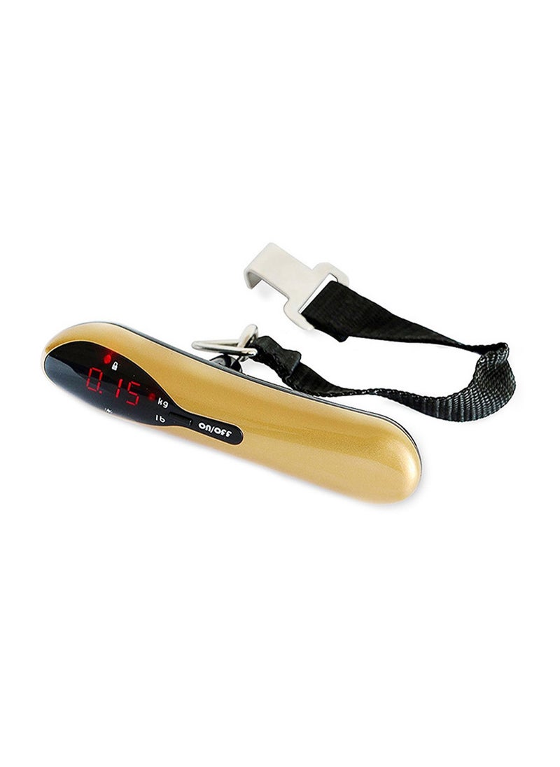 Gold Ribbon Lcd Display Portable Pocket Digital Luggage Scale, Arc Handheld Weight Scale, Mini Electronic Scale