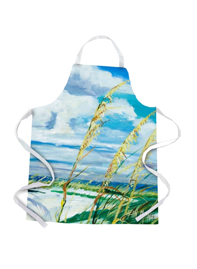 Sea Oats Printed Apron Multicolour 22 x 30inch