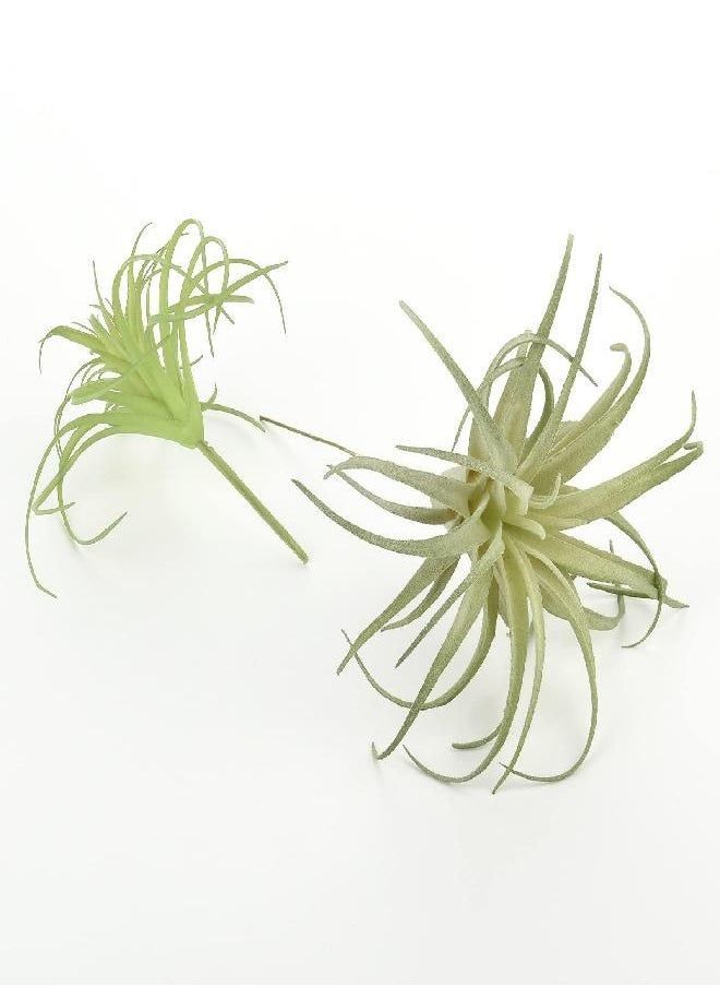 Cosmos Pack of 2 Artificial Succulents Plants Air Plants Faux Succulent Greenhouse Small Plants Unpotted Greenery Plant for Home Terrarium Arrangements Office Decor