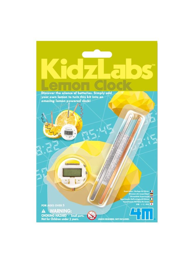 Kidzlabs Lemon Powered Clock 4464