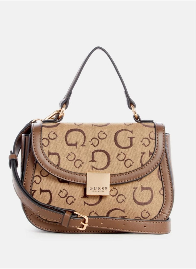 GUESS Gammill Logo Crossbody Bag Grey