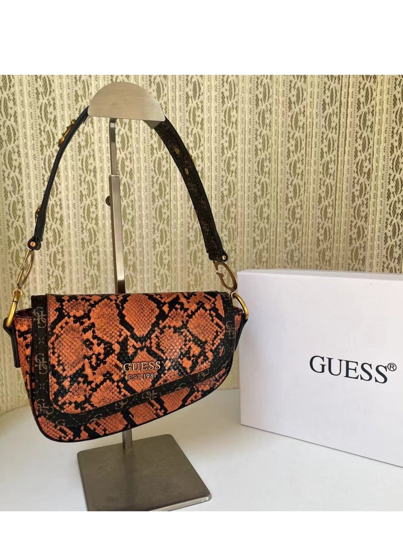 GUESS Small shoulder bag with 4G monogram print