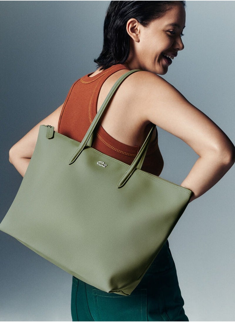 Lacoste Women's Green Large Tote Bag,Shoulder bag,Shopping Bag NF1888PO