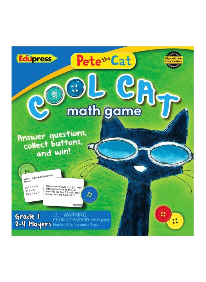 Pete The Cat Cool Cat Math Game Grade 1 EP63531