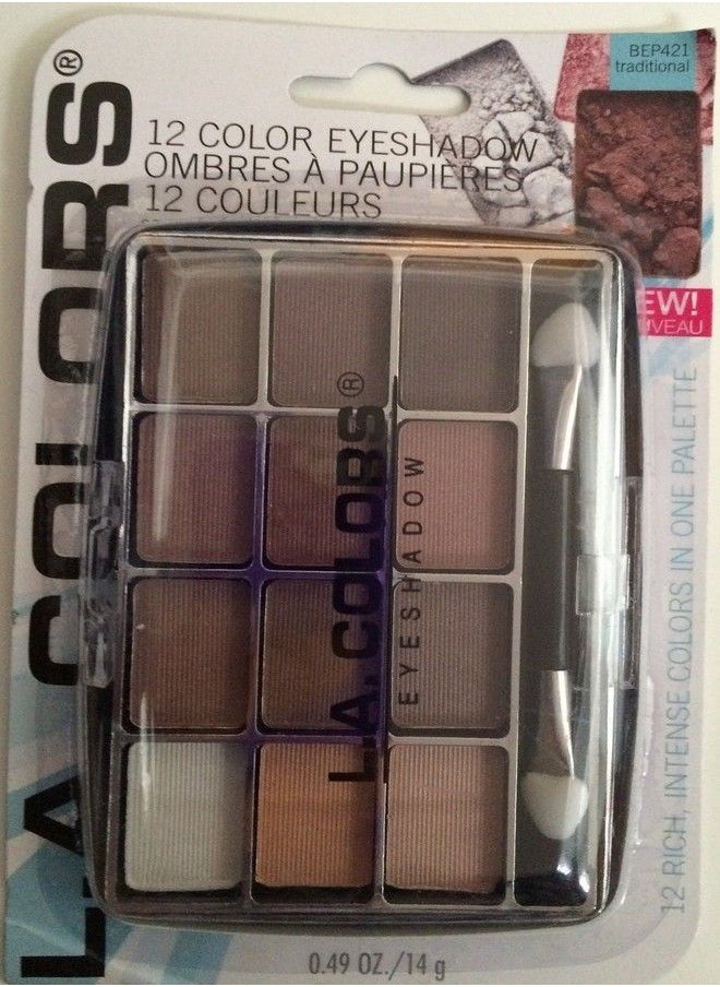 L.a. Colors Expressions - 12 Color Eyeshadow Traditional