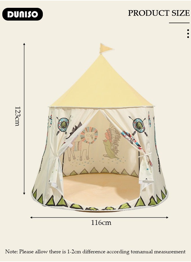 Play Tent for Kids, Washable Children's Tent, Foldable Kids Playhouse, Portable Game Tent for Indoor and Outdoor, Outdoor Collapsible Tent for Girls & Boys