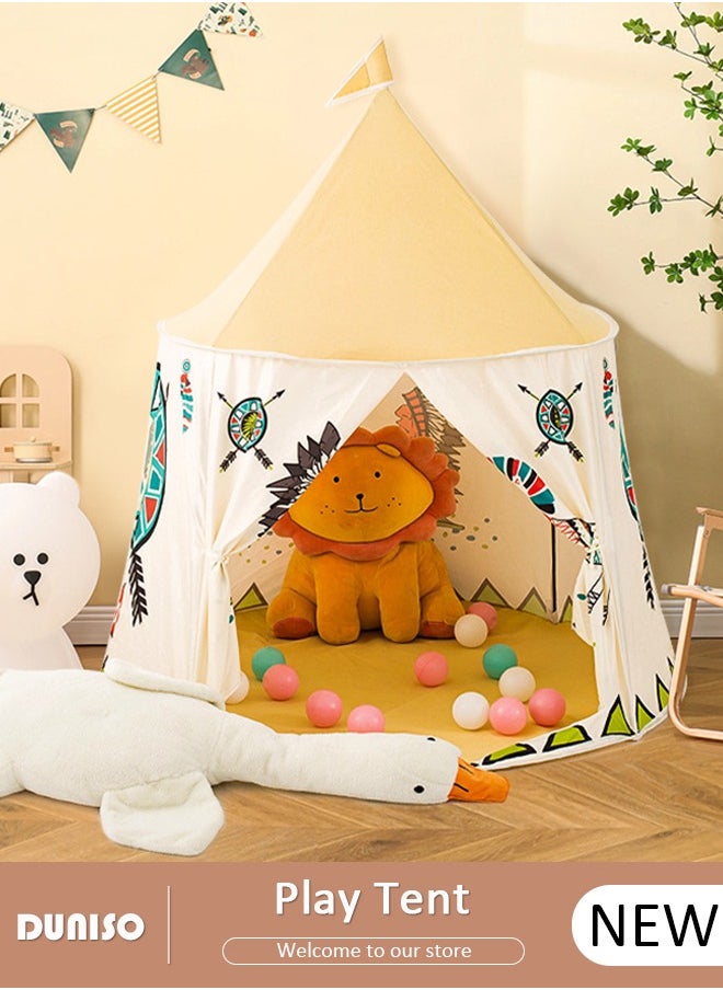 Play Tent for Kids, Washable Children's Tent, Foldable Kids Playhouse, Portable Game Tent for Indoor and Outdoor, Outdoor Collapsible Tent for Girls & Boys