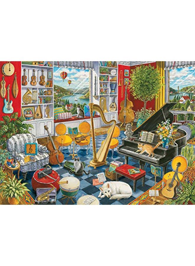 500 Piece The Music Room Jigsaw Puzzle 6.7x33.5x23.1cm