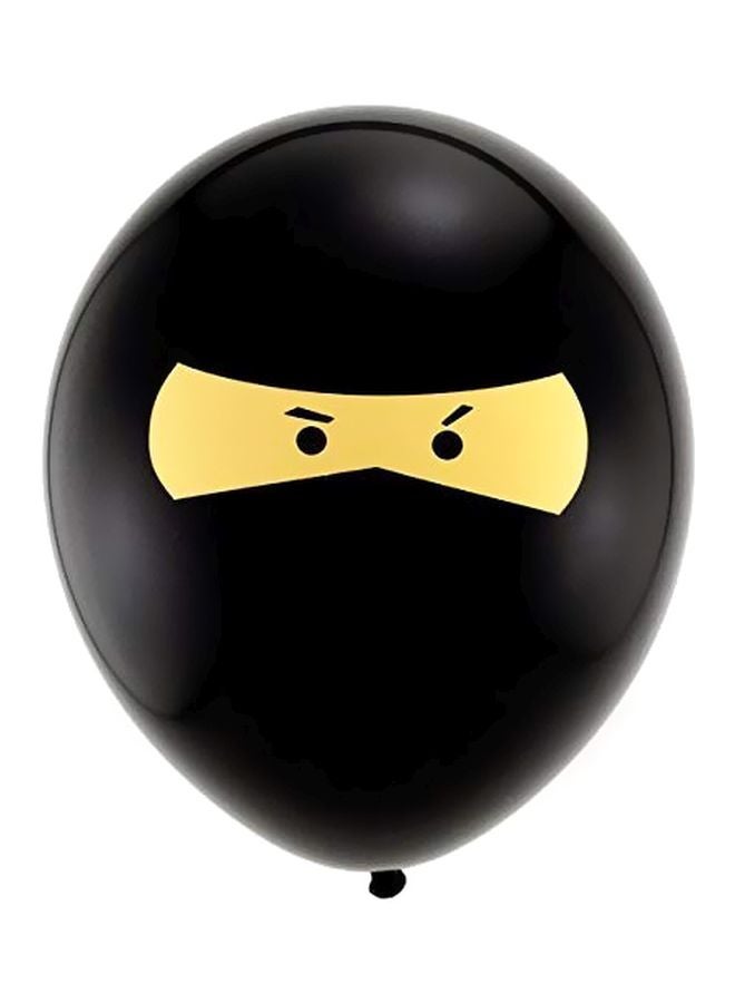 10-Piece Ninja Latex Balloons 11inch