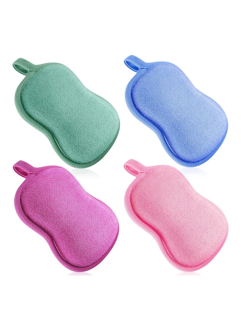 4 Pieces Baby Bath Sponge Cotton And Absorbent Sponge