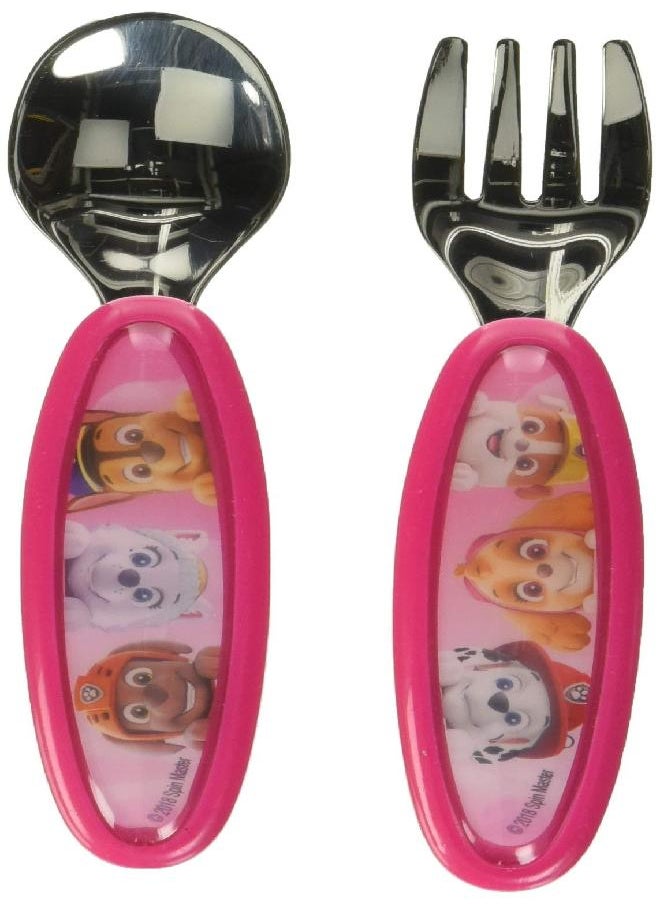 Playtex Mealtime Paw Patrol Utensils for Girls Including Spoon and Fork