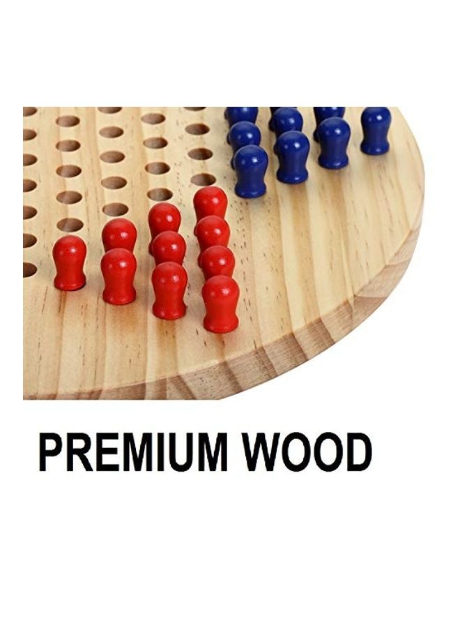 Wooden Checkers Board Game