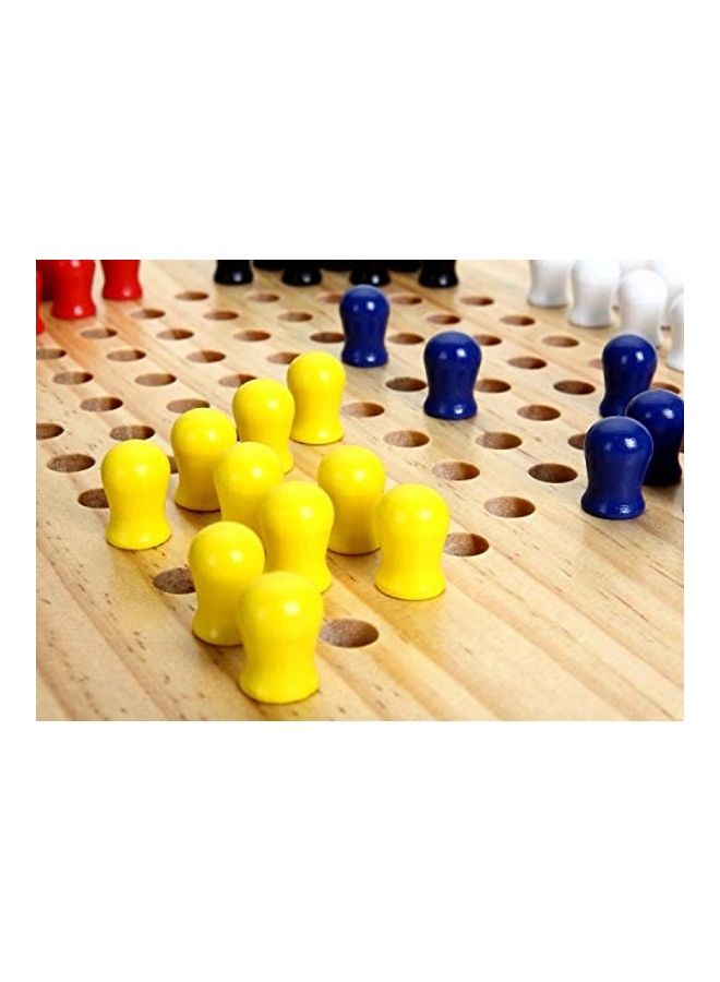 Wooden Checkers Board Game