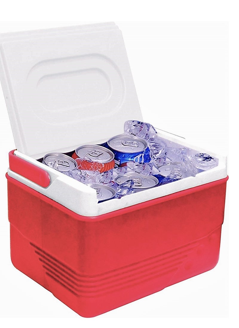 6-Litre Ice Box Thermo insulated Picnic Cool Box-Thermo Keeper Container Expanded Cooler Fishing Ice Box-Orange,Blue,Red