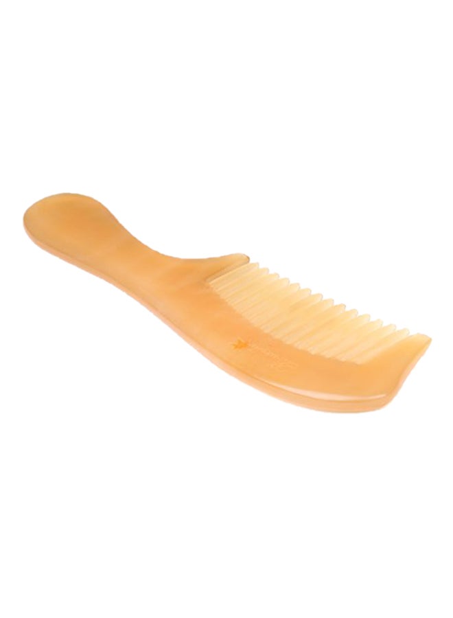 Professional Detangling Massage Handmade Wide Tooth Hair Comb Beige