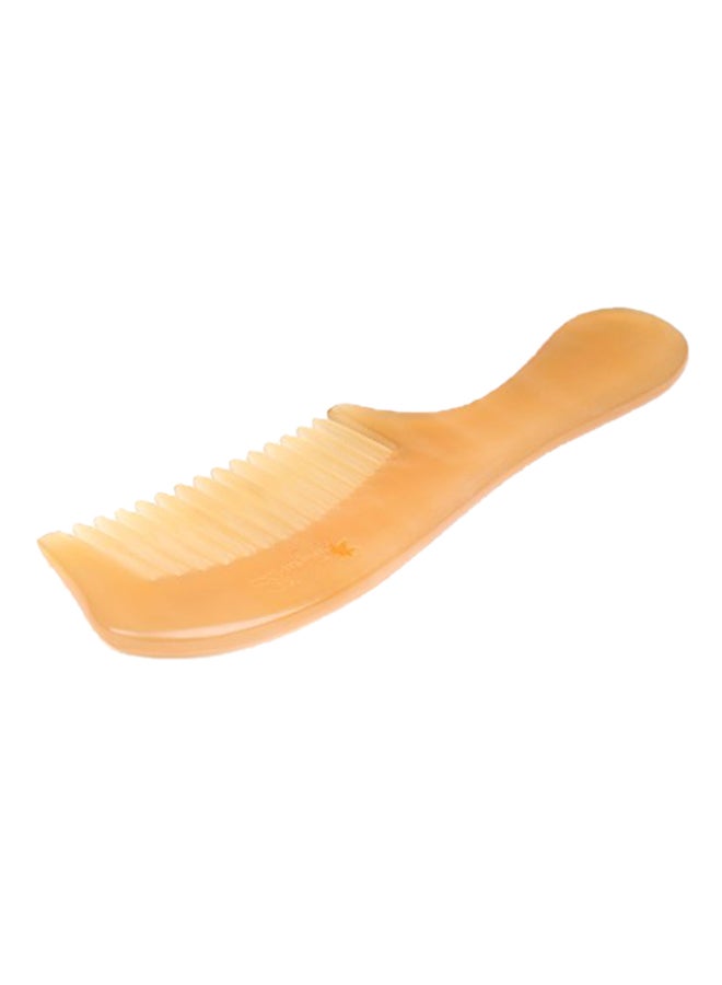 Professional Detangling Massage Handmade Wide Tooth Hair Comb Beige
