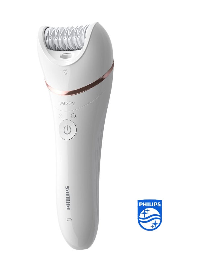 Epilator Series 8000 Wet And Dry Epilator BRE740/11, 2 Years Warranty White