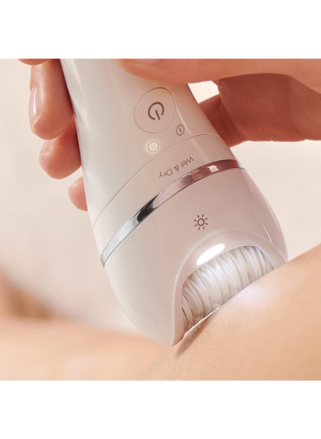 Epilator Series 8000 Wet And Dry Epilator BRE740/11, 2 Years Warranty White