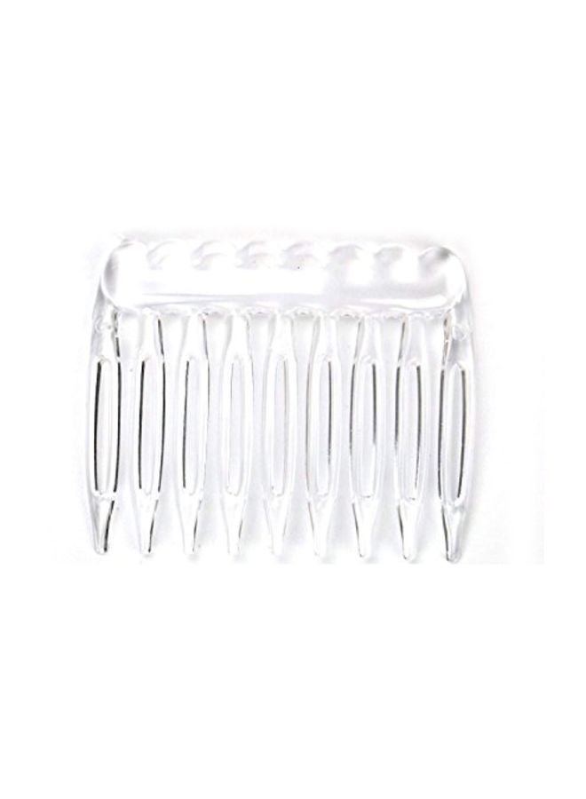 Pack Of 30 Teeth Design Hair Clips Clear