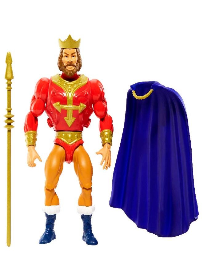 Masters of the Universe Origins King Rando 5.5-in Action Figures, Battle Figures for Storytelling Play and Display, Gift for 6 to 10-Year-Olds and Adult Collectors