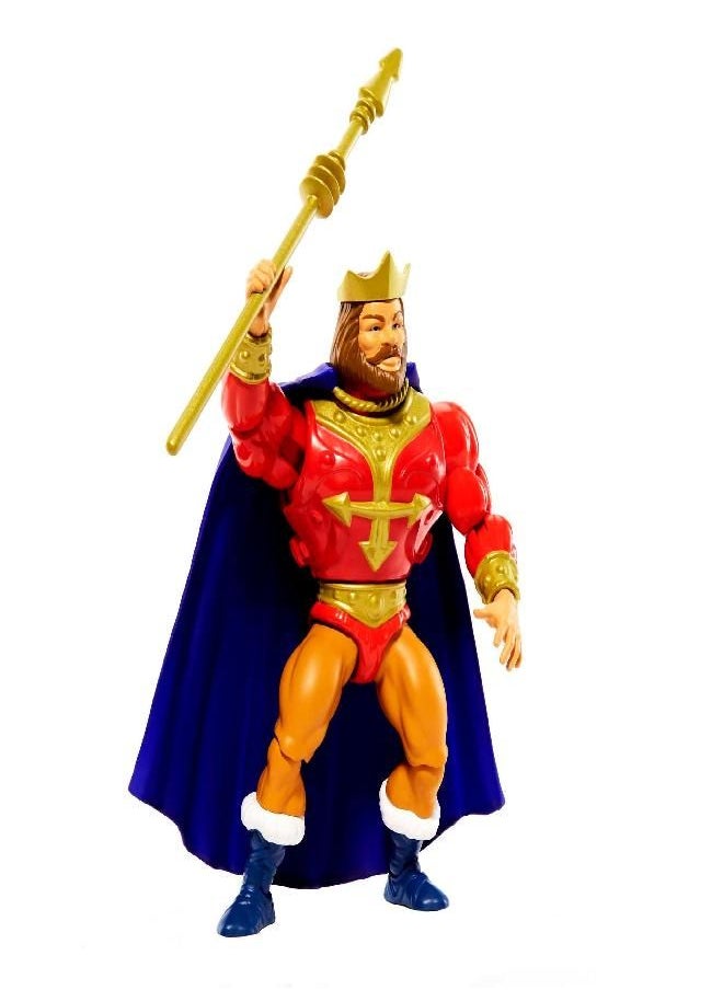 Masters of the Universe Origins King Rando 5.5-in Action Figures, Battle Figures for Storytelling Play and Display, Gift for 6 to 10-Year-Olds and Adult Collectors