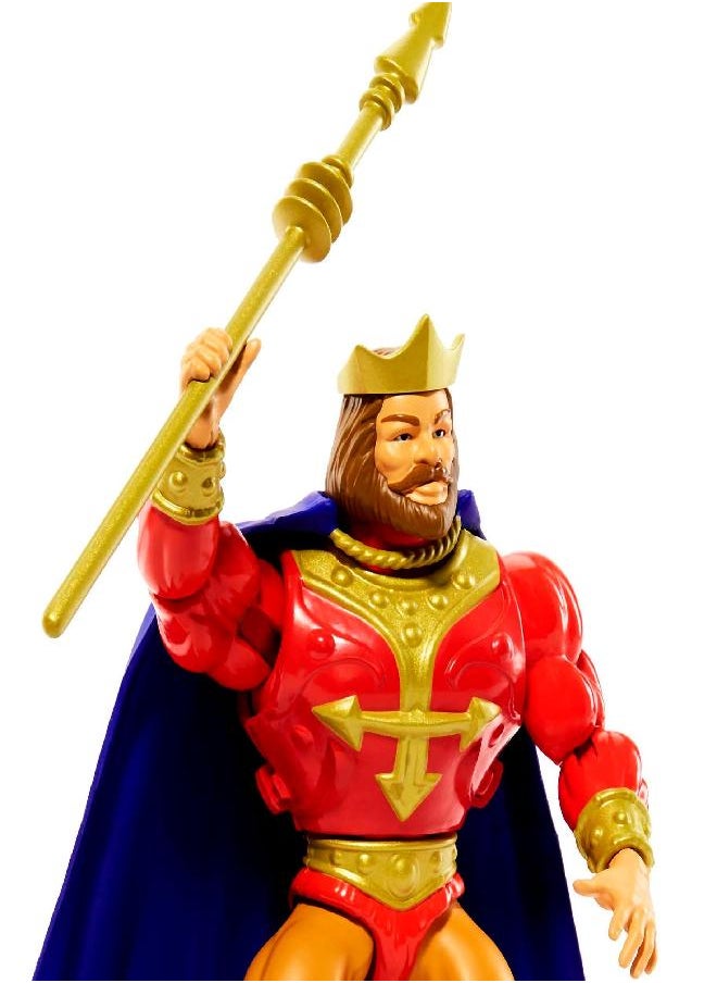 Masters of the Universe Origins King Rando 5.5-in Action Figures, Battle Figures for Storytelling Play and Display, Gift for 6 to 10-Year-Olds and Adult Collectors