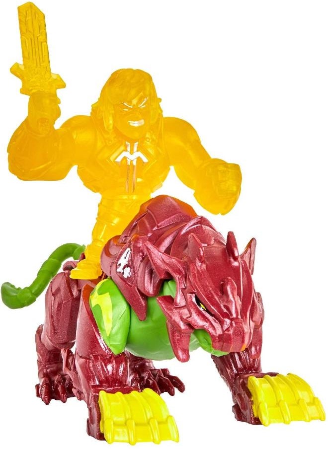 Masters of the Universe Eternia Minis Vehicle or Creature with Mini Figure, 2-in Character for Storytelling Play and Display, Gift for Motu Fans Ages 6 Years and Older,Multicolor,HDR84