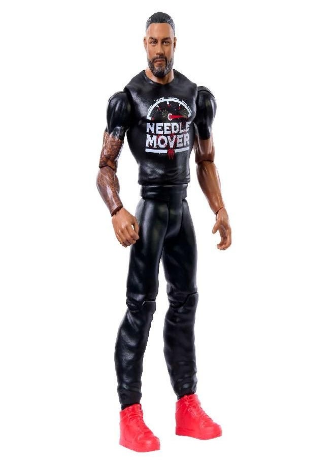 Mattel WWE Roman Reigns Basic Action Figure, 10 Points of Articulation & Life-Like Detail, 6-Inch Collectible