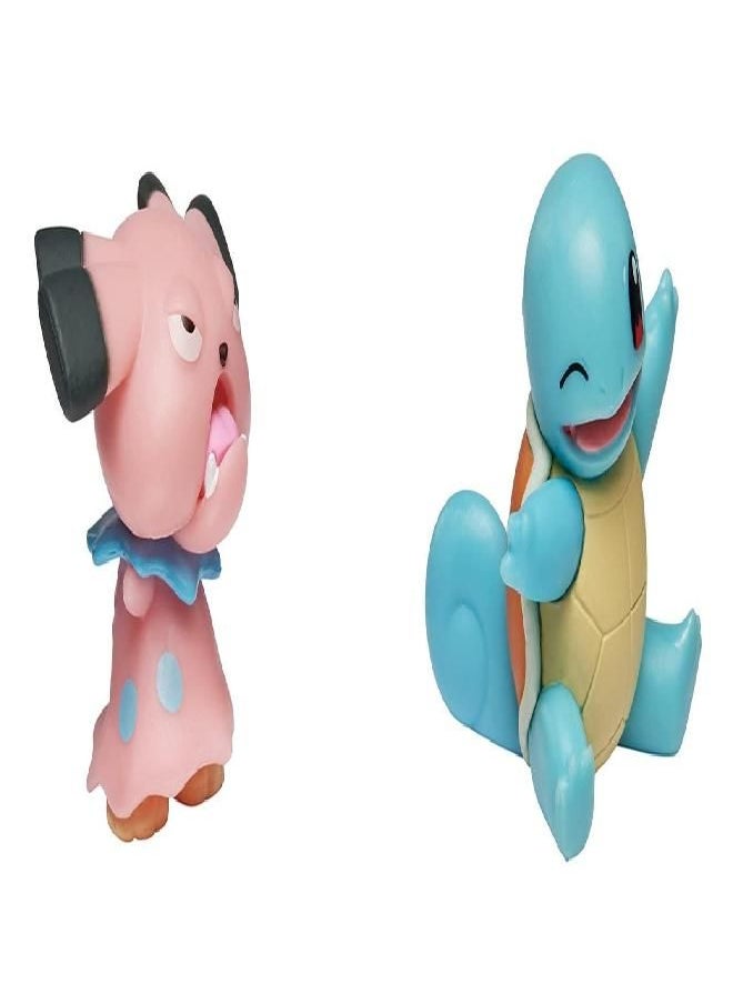 Pokemon Battle Ready 2 Figure Pack Squirtle and Snubbull Action minifig