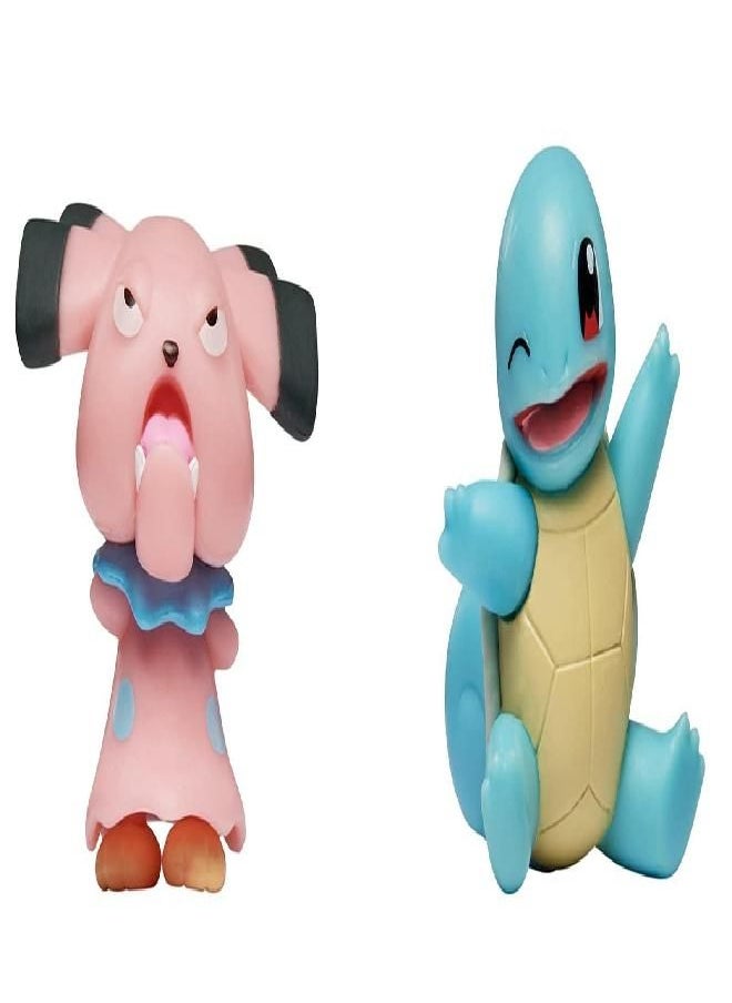 Pokemon Battle Ready 2 Figure Pack Squirtle and Snubbull Action minifig