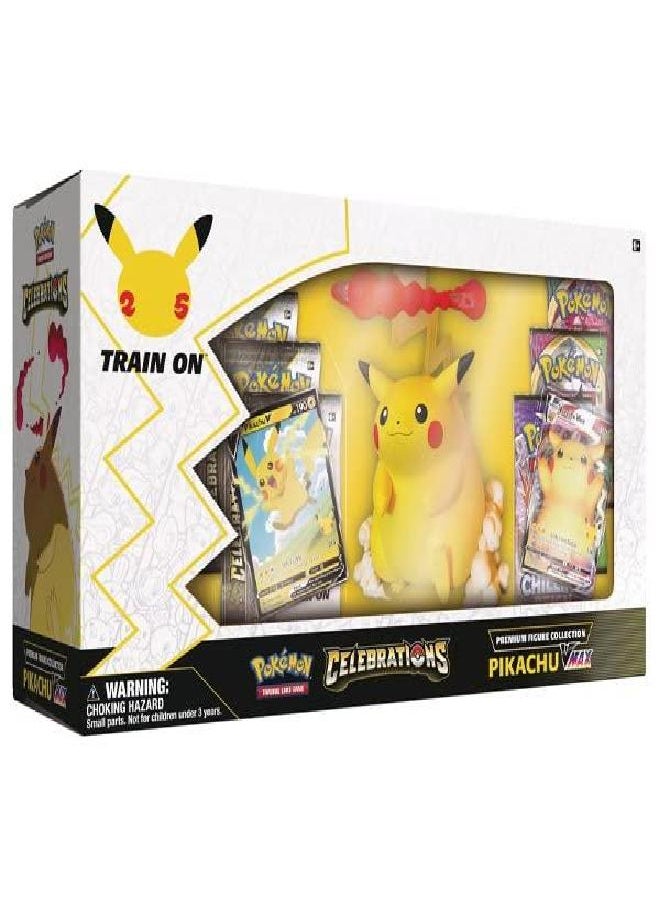 Pokemon TCG: Celebrations Premium Figure Collection Pikachu VMAX, Multicolor