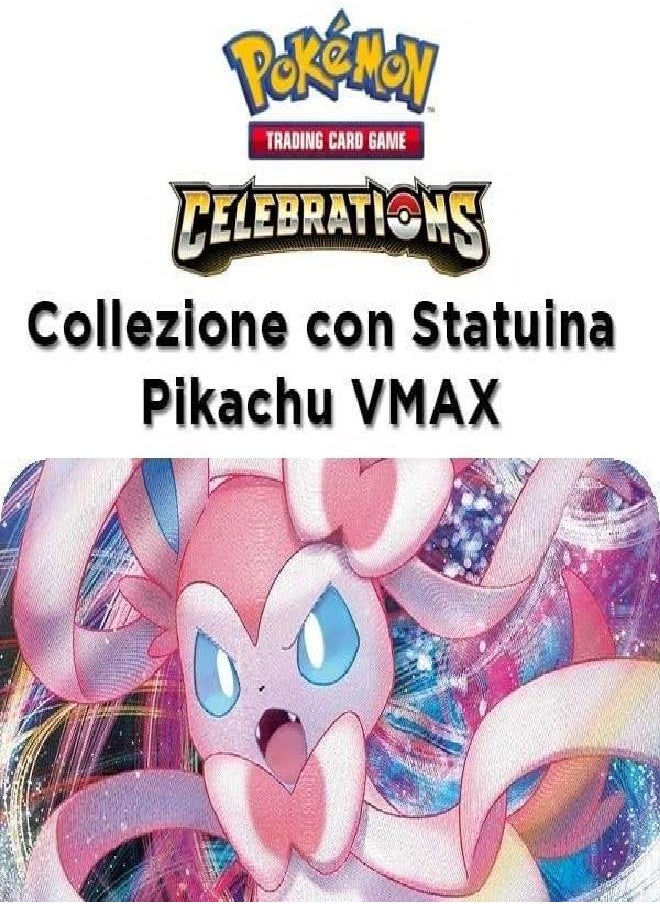 Pokemon TCG: Celebrations Premium Figure Collection Pikachu VMAX, Multicolor