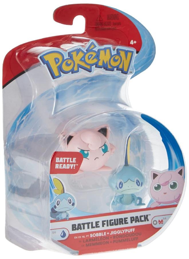 Pokémon - Battle Figure 2 Pack - Jigglypuff and Sobble