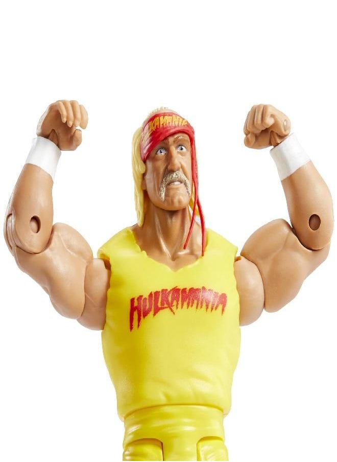 Mattel WWE Wrestlemania Action Figure, Hulk Hogan, Posable 6-inch Collectible & Gift for Ages 6 Years Old & Up