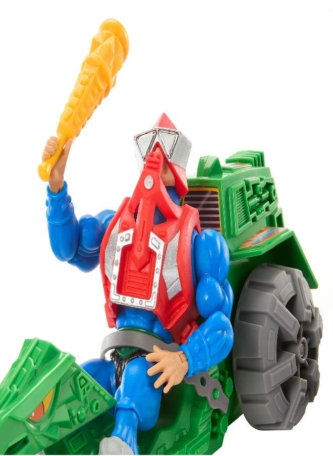 Masters of the Universe Origins Action Figure & Vehicle, Ground Ripper & Mekaneck, 80S Inspired MOTU Toy with Accessories