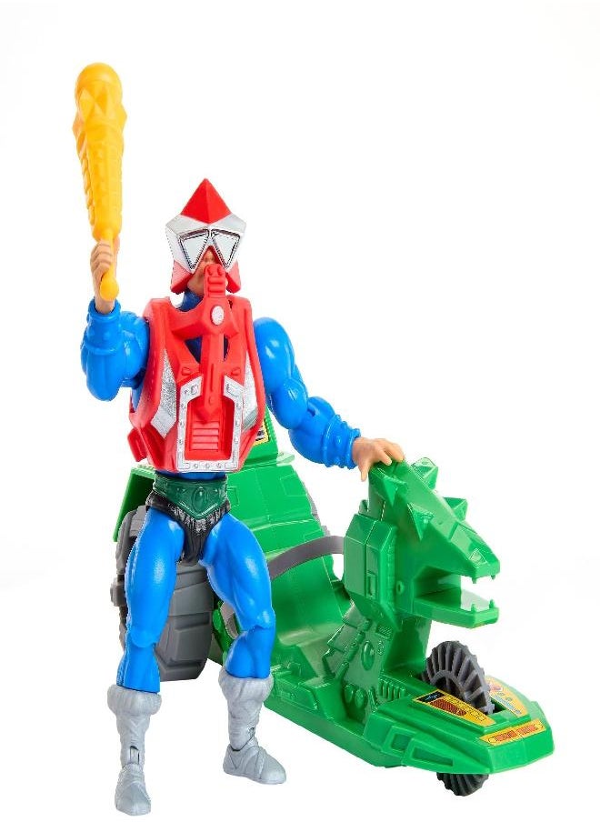 Masters of the Universe Origins Action Figure & Vehicle, Ground Ripper & Mekaneck, 80S Inspired MOTU Toy with Accessories