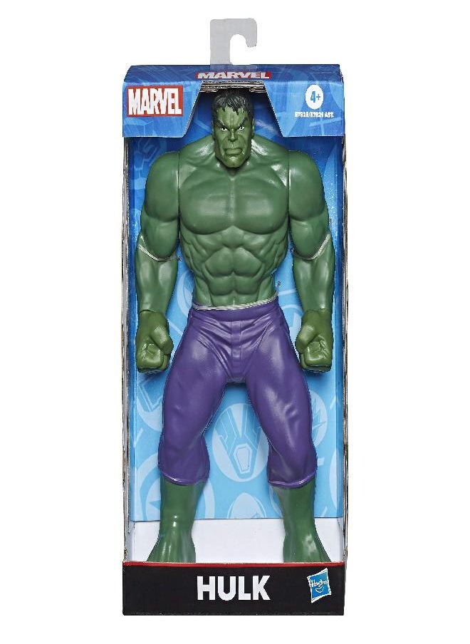 Marvel Hulk Toy 9.5-inch Scale Collectible Super Hero Action Figure, Toys for Kids Ages 4 and Up
