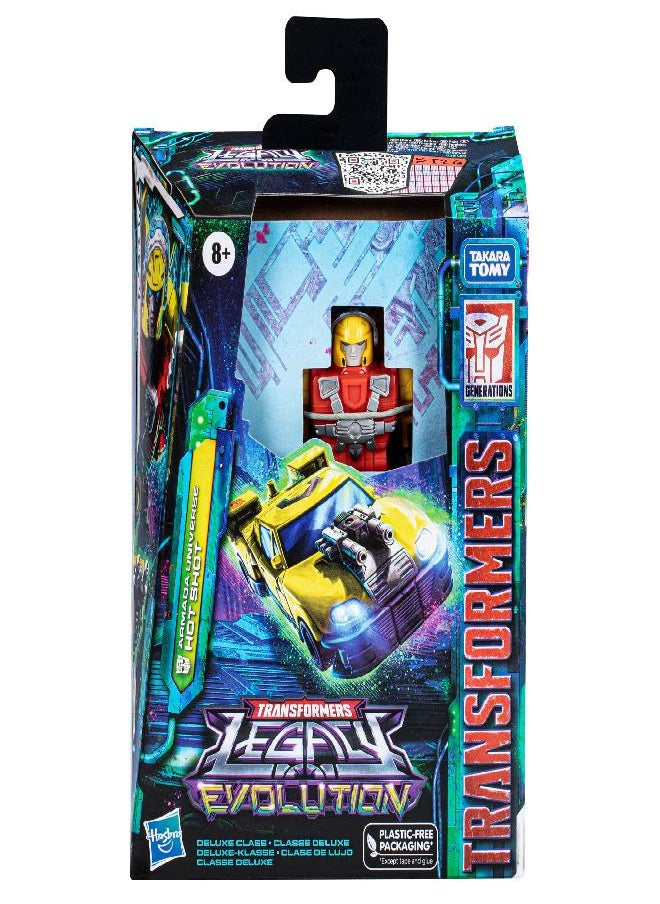 Transformers Toys Legacy Evolution Deluxe Armada Universe Hot Shot Toy, 5.5-inch, Action Figure for Boys and Girls Ages 8 and Up