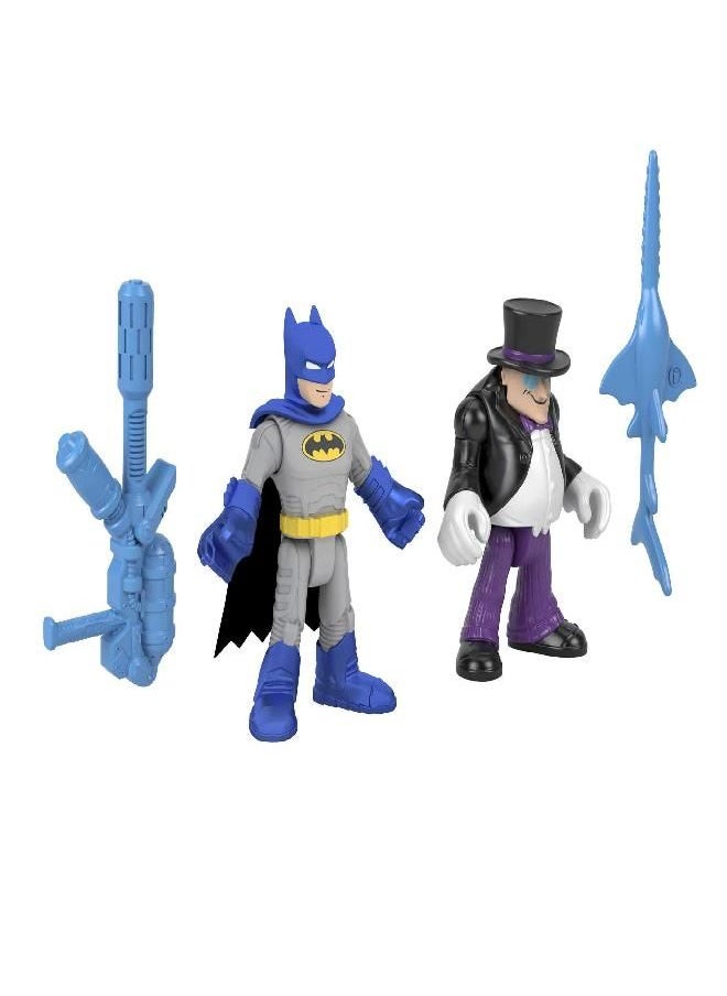 Fisher-Price Imaginext DC Super Friends Batman & The Penguin Figure Set for Preschool Kids Ages 3 to 8 Years