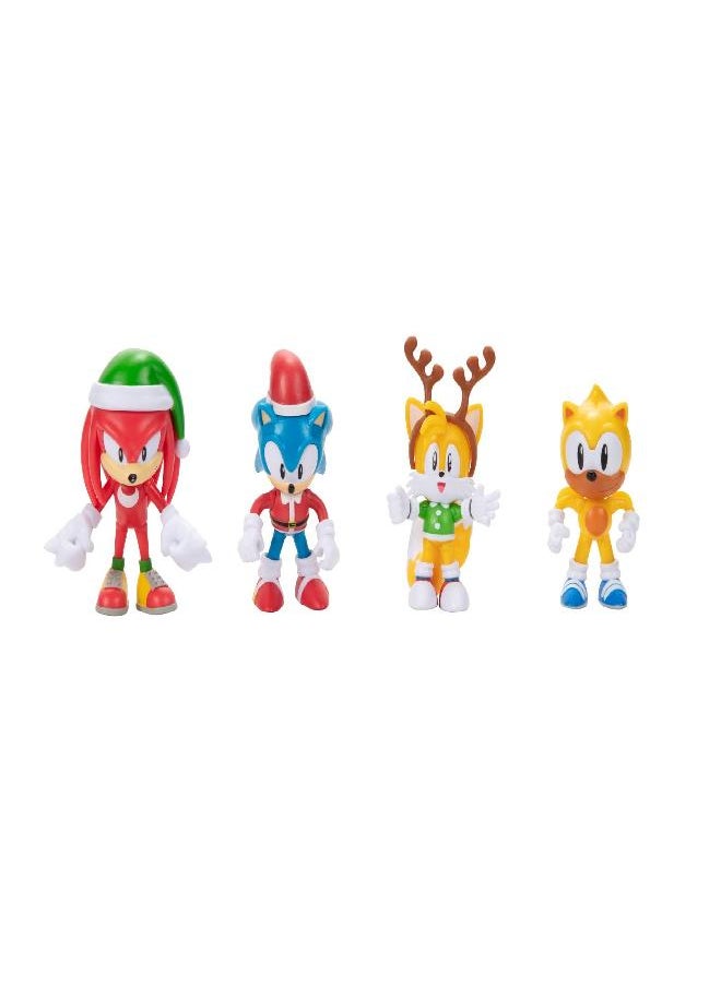 Sonic The Hedgehog Advent Calendar 2022 - 24 Surprises with Exclusive Collectible 2.5 Inch Holiday Action Figures!