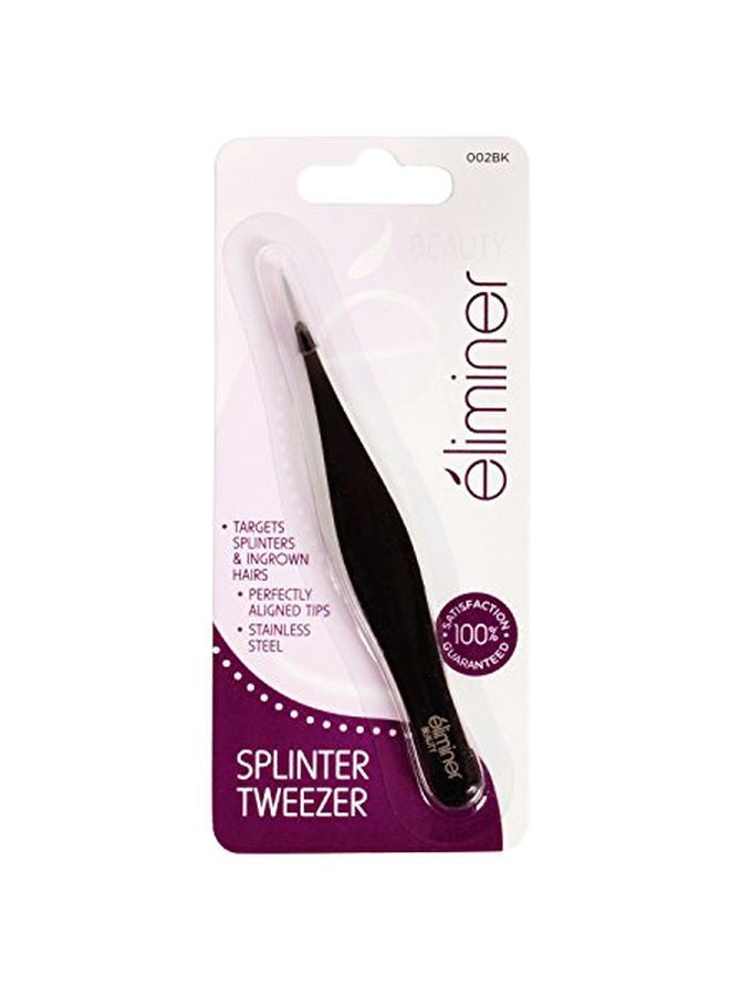 Stainless Steel Pointed Tweezer Black/Silver