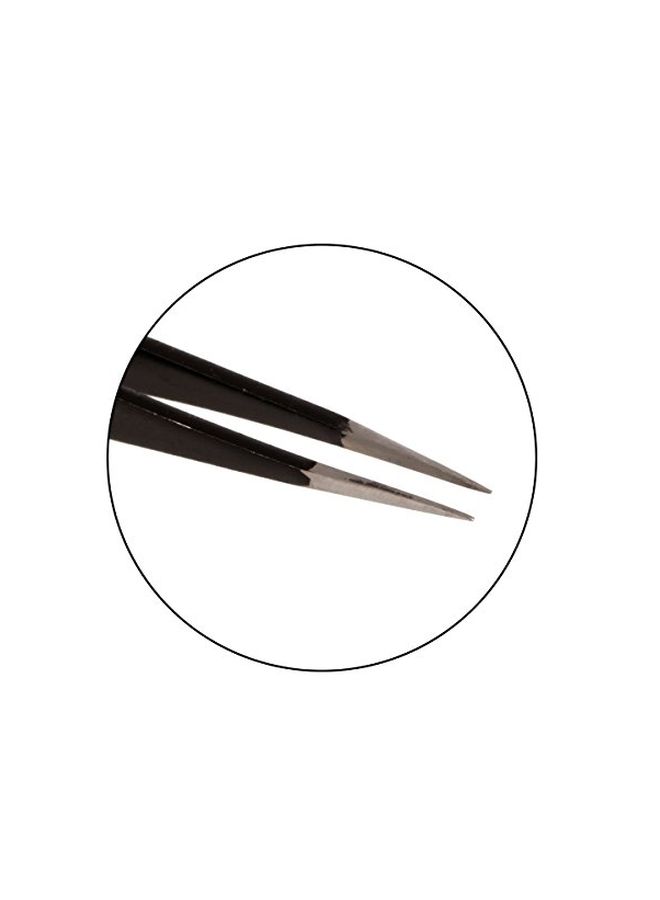 Stainless Steel Pointed Tweezer Black/Silver