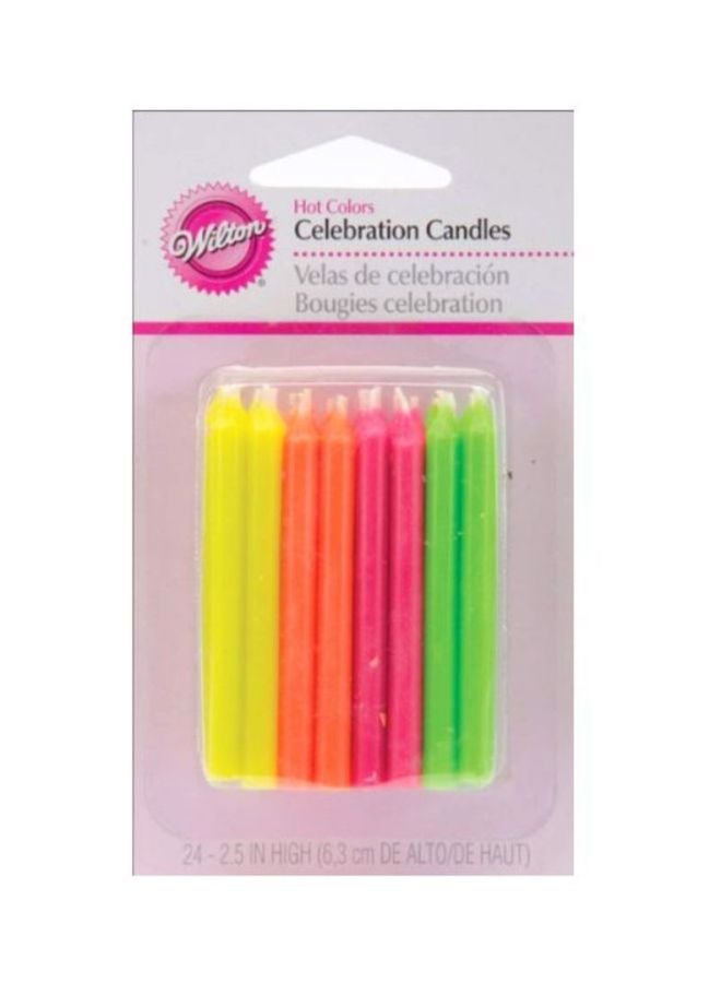 24-Piece Candles Set 2.5inch