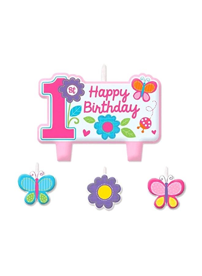 4-Piece Birthday Candle Set 7.8inch